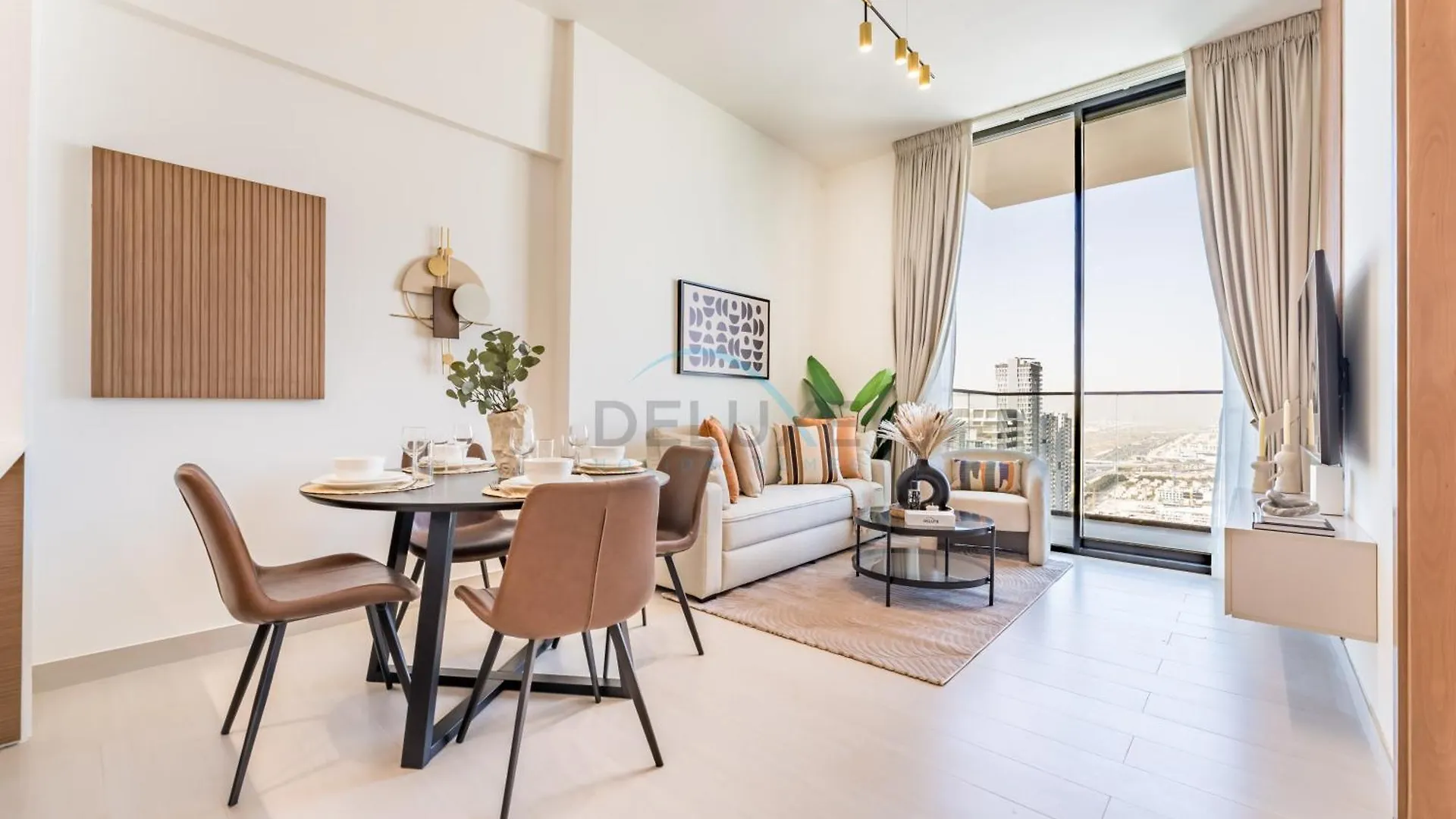 Apartment City Views 1Br Near Community Park With Private Balcony, Binghatti House, Jumeirah Village Circle By Deluxe Holiday Homes Dubai