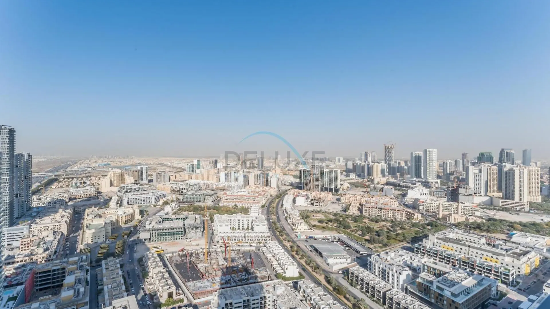Daire City Views 1Br Near Community Park With Private Balcony, Binghatti House, Jumeirah Village Circle By Deluxe Holiday Homes Dubai Birleşik Arap Emirlikleri